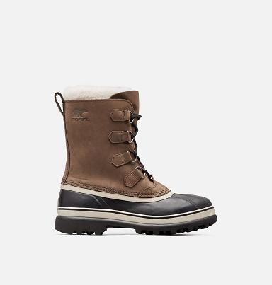 Sorel Caribou Boots UK - Mens Winter Boots Dark Brown (UK5361428)